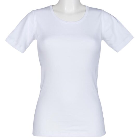 1 Pack White 0.45 Tog Short Sleeve Vest Ladies Small - Heat Holders