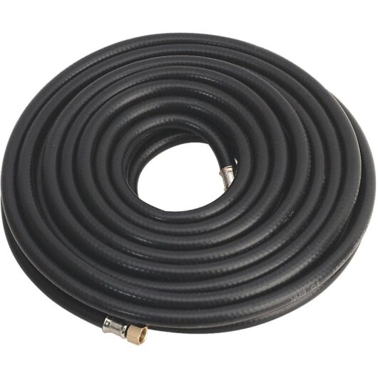 Air Line Hose 15m x 8mm with 1/4BSP Unions Heavy Duty AH15RX - Sealey