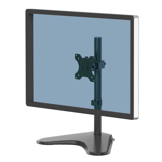 Fellowes Seasa Freestanding Monitor Arm for 8KG 32 Inch Screens, Black