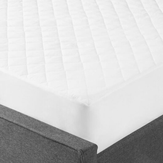 Fitted Mattress Protector Pad Single 90 x 200 cm Japara Cotton White Villuerca