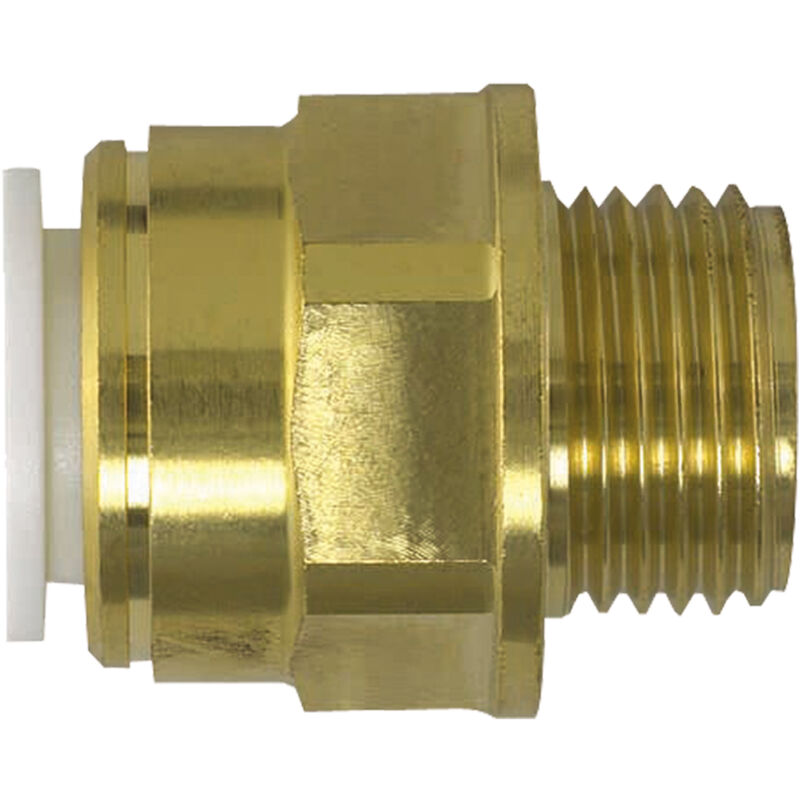 John Guest Speedfit - Brass Coupler 22mm x 3/4' Male bspt (Pack Of 5)