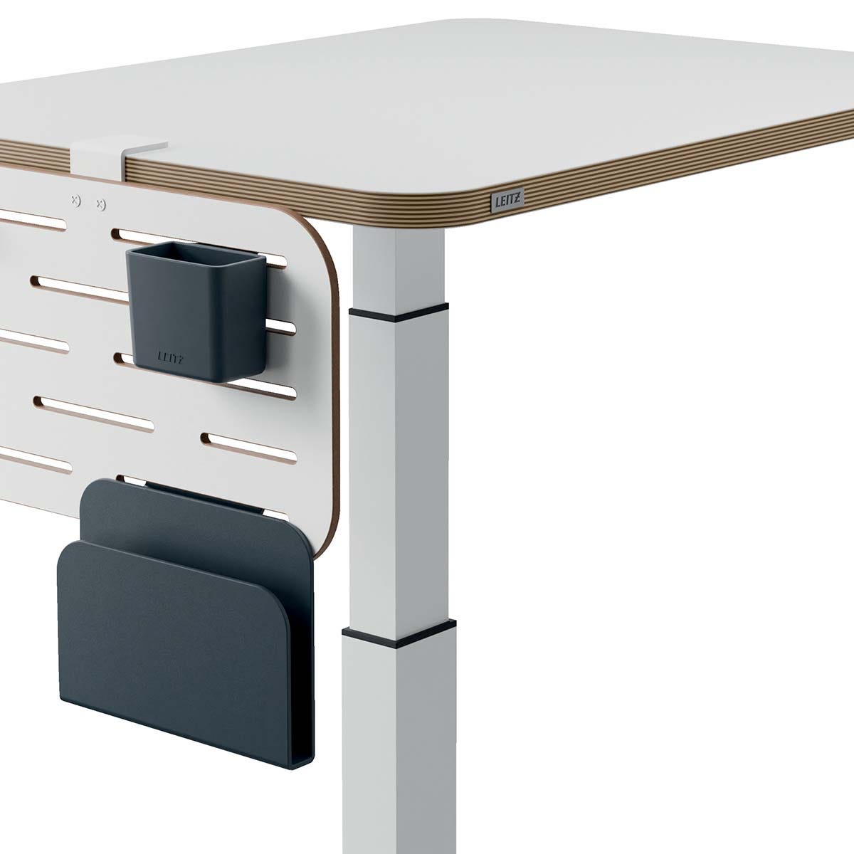 Leitz Ergo Small Pegboard Desk Organiser, 42x25 cm, White