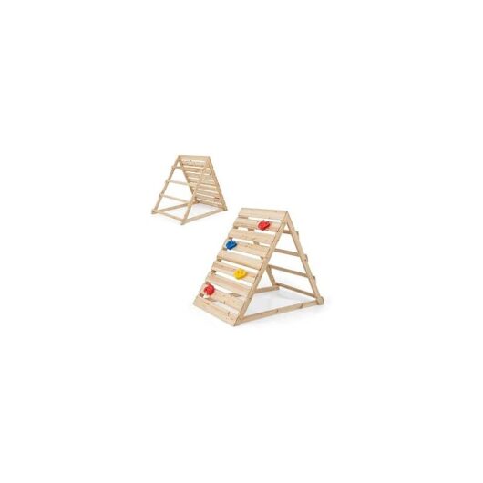 Wooden Climbing Toy with Colorful Climbing Rocks & Climbing Ladders
