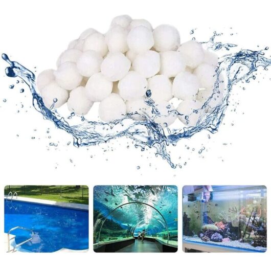 1000g Swimming Pool Filter Ball, Outdoor Swimming Pool Filter Ball, Fiber Filter Suitable for Swimming Pool Sand Filter