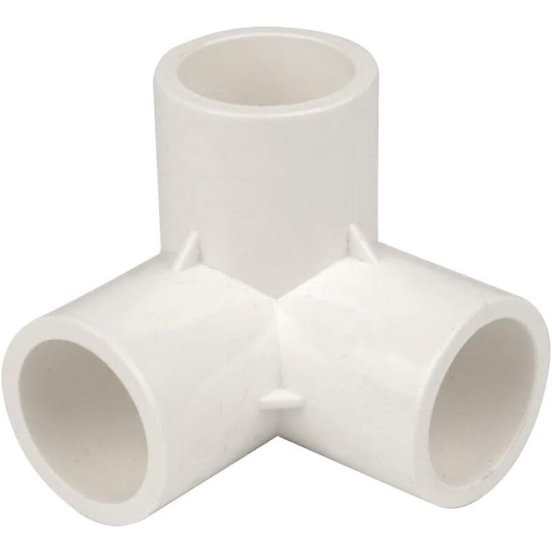 10pcs 32mm 3 Way PVC Fittings, Water Pipe Connectors, Three-Dimensional Tee Connectors