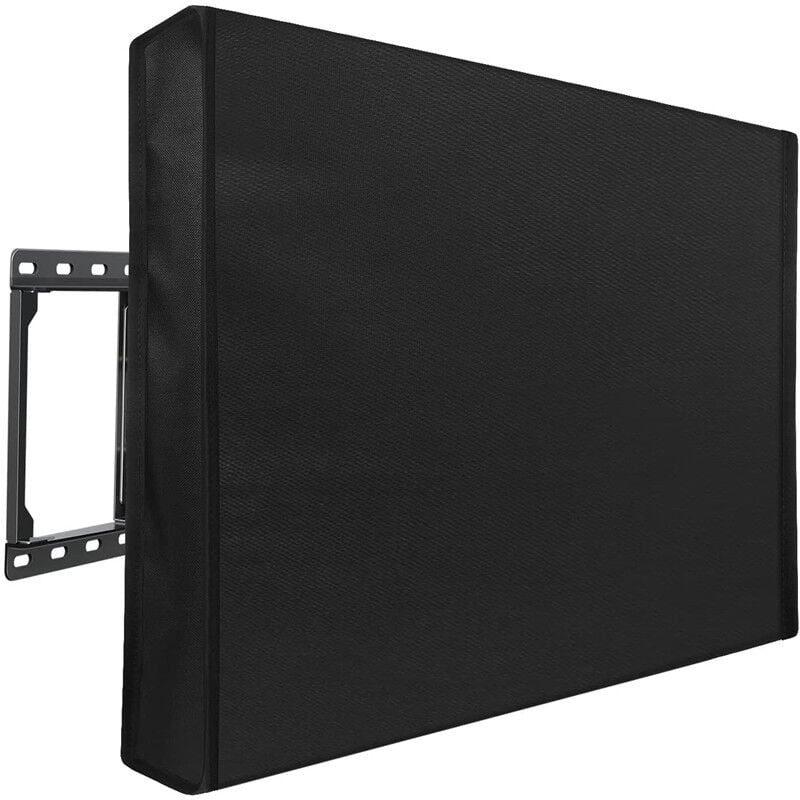 Csparkv - 30-32', 86x58x13cm) Waterproof uv Flat Screen tv Cover for 22'-75' tv Dustproof Furniture Cover Indoor, Fits Most Stands and Mounts Black