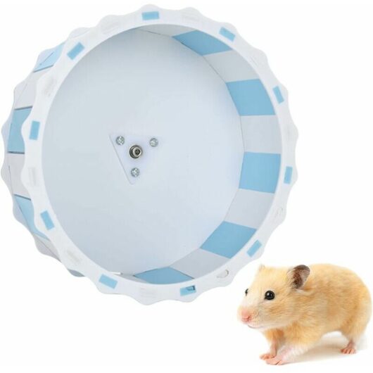 Hoopzi - Hamster Wheel 17cm, Silent Hamster Wheel, Small Animal Exercise Wheels, Silent Running Wheel,Hamster Wheel Toy for Chinchilla Hedgehog