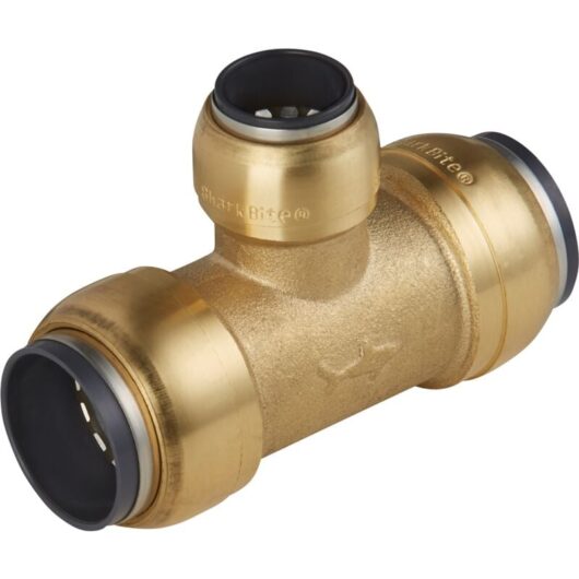 SBA2215T SharkBite® Reducing Tee 22mm x 15mm - Sealey