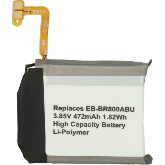 Vhbw - Battery Replacement for Samsung EB-BR800ABU for Smartwatch Watch Fitness Bracelet (472mAh, 3.85 v, Li-polymer) + Tools