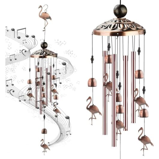 Wind Chimes,Outdoor Zen Wind Chimes,Japanese Wind Chimes for Garden Patio Backyard Home Decor (Gold)