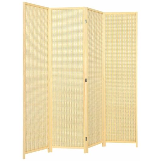4 Panel Room Divider Portable Folding Partition Screen Standing Privacy Divider