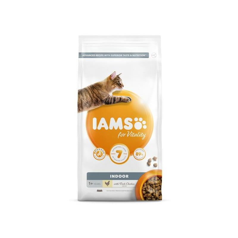 Iams Vitality Adult Cat Food Indoor Chicken 2kg - 260745