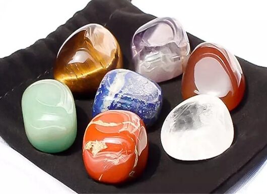 1 or 2-Pack of Seven-Piece Chakra Stone Sets