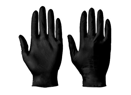 100-Pack of Supertouch Nitrile Black Gloves - 3 Sizes