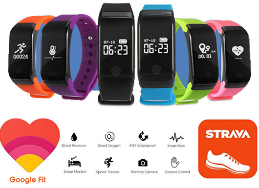 29-in-1 HR15-S Fitness Tracker With Heart Rate Monitor - 6 Colours