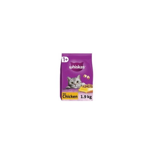 Whiskas - 1+ Chicken Adult Dry Cat Food - 1.9kg - 811935