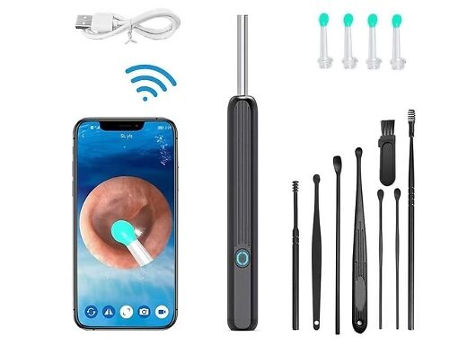 12-Piece Wireless Smart Ear Wax Removal Tool Set - 2 Colours!
