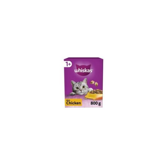 Whiskas 1+ Chicken Adult Dry Cat Food - 800g - 811928