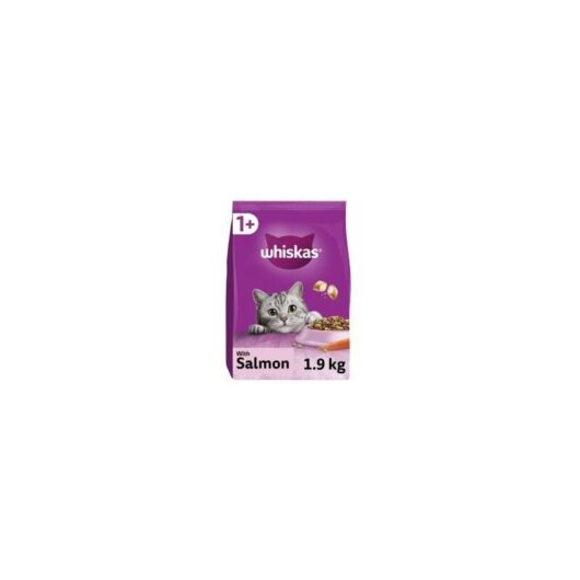 Whiskas 1+ Salmon Adult Dry Cat Food - 1.9kg - 811936