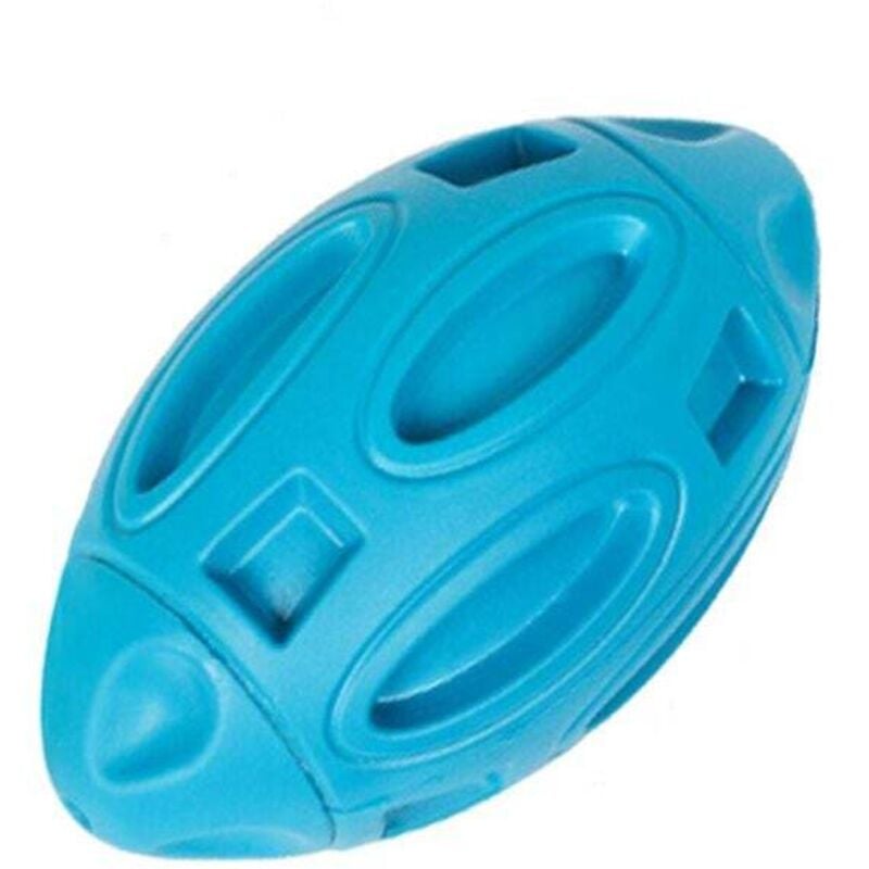 1pcs Indestructible Blue Dog Toy, Dog Chew Toy, Rubber Squeaky Ball, Play Toy for Medium and Large Dogs MUMU