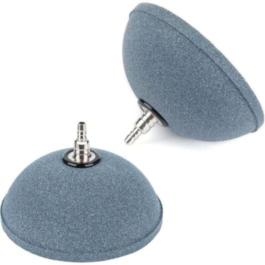 Aquarium Oxygen Diffuser, 10cm Air Stone for Air Pump, Bucket, Pond and DWC Tank, 2 Pack MUMU