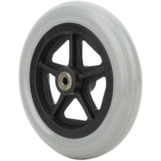 Tinor - Wheelchair Front Wheels, 7 Inch Front Caster, Non-Slip Rubber Wheels Off-Road, Wheel Replacement for Wheelchairs, Rollators, Walkers