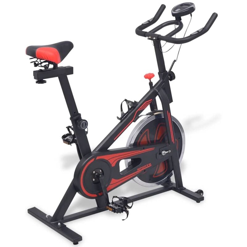 Vidaxl - Exercise Training Bike with Pulse Sensors Black and Red