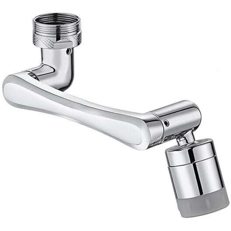 Ymyny - 1440° Swivel Faucet Aerator, Rotatable Faucet Attachment Aerator with 2 Spray Functions, Multifunctional Rotatable Kitchen Faucet Fits 20mm,