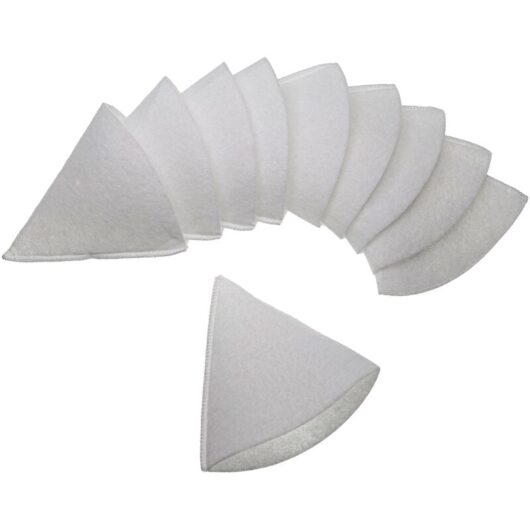 vhbw 10x Conical Filter compatible with Zehnder ComfoValve Luna E125 Ventilation System - Exhaust Air Filter G4, DN 100 White