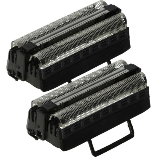 vhbw 2x Dual Shaver Foil compatible with Lloyds T39.1 Electric Shaver + Frame, Black/Silver