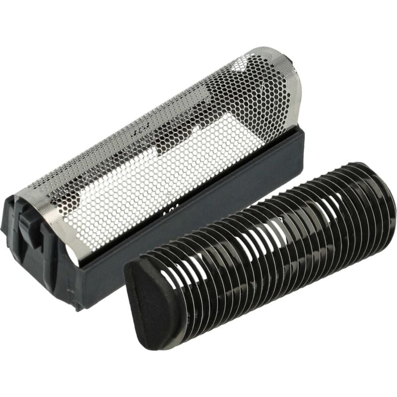 vhbw Combi-Pack 2x Shaving Part compatible with Braun Micron Vario Electric Shaver - Set Foil + Blades, black / silver