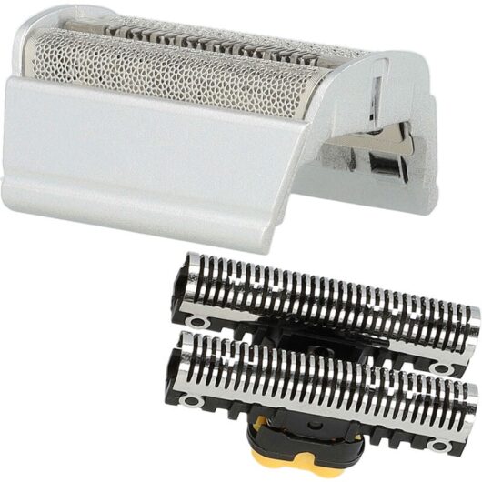 vhbw Combi-Pack Shaving Part compatible with Braun Flex XP/XP II 5723, 5724, 5726 Electric Shaver, Foil + Blades, Black/Silver