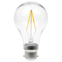 2W Dimmable LED Filament GLS Lamp 2700K - Bayonet