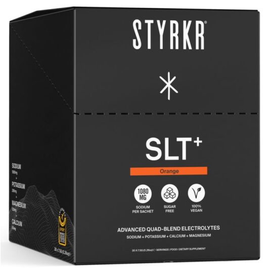 Styrkr SLT+ High-Strength Electrolyte Supplement - Box of 30 - Orange