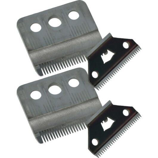 vhbw 4x Cutting Set (2x large blade, 2x precision cutting blade) compatible with Ermila Hair Clippers