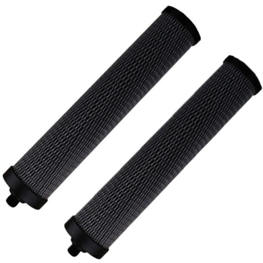 2 Pack, 10 Inch Lockable Activated Carbon Purifier Filter Kit Activated Carbon Rod Coconut Shell Carbon Walnut Shell Carbon Suitable Filter