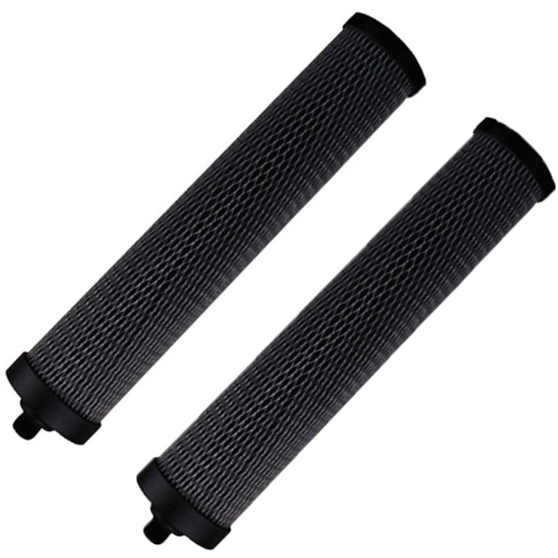 2 Pack, 10 Inch Lockable Activated Carbon Purifier Filter Kit Activated Carbon Rod Coconut Shell Carbon Walnut Shell Carbon Suitable Filter