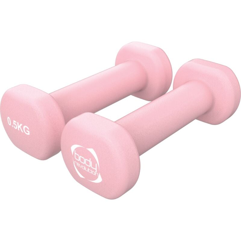 2 x 0.5KG Neoprene dumbbells