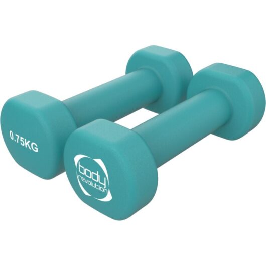 2 x 0.75KG Neoprene dumbbells
