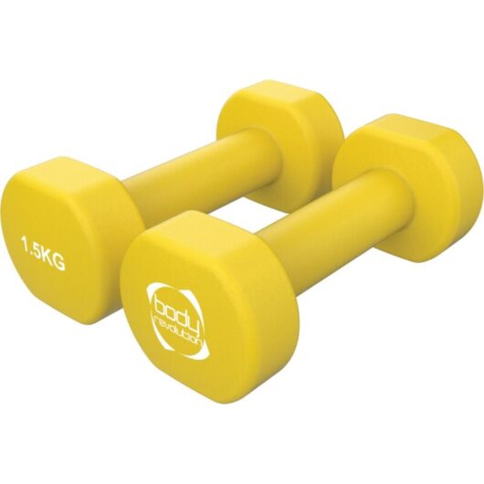 2 x 1.5KG Neoprene dumbbells