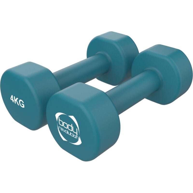 2 x 4KG Neoprene dumbbells