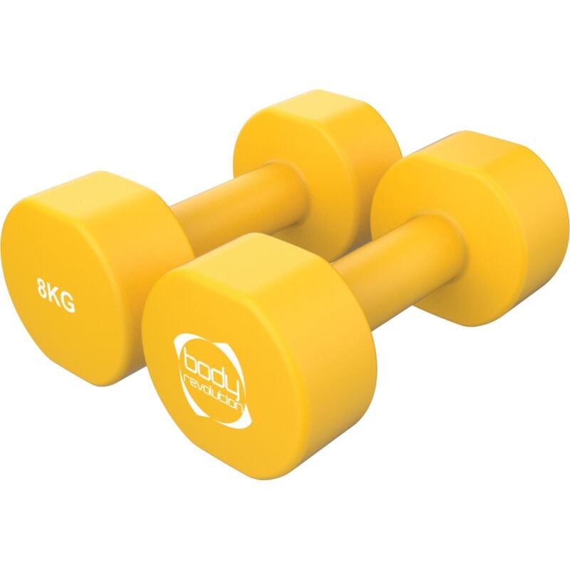 2 x 8KG Neoprene dumbbells