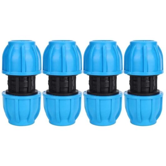 25mm to 25mm PE Plastic Water Pipe Straight Connector Pieces, PVC PE PPR Pipe Connection Fitting