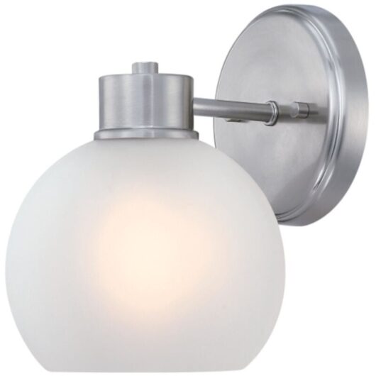 1-Light Wall Fitting Dorney Nickel / Frosted