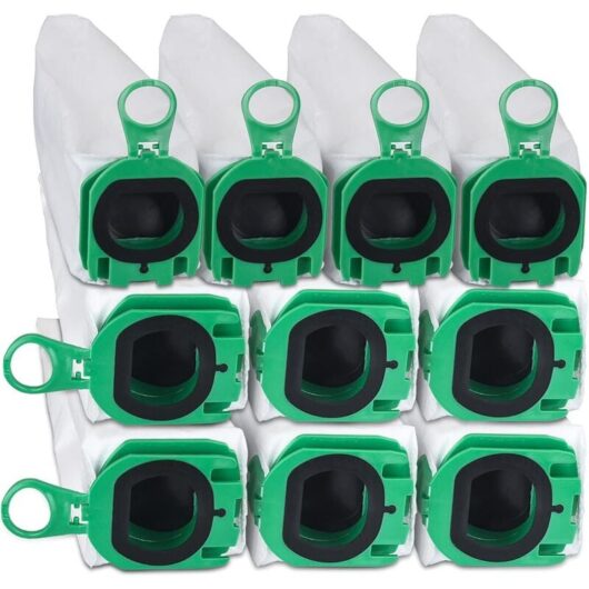 10 Pack Bags for Vorwerk Kobold VB100 VB 100 FP100 FP 100 Vacuum Cleaner, Replacement Dust Bags Kit