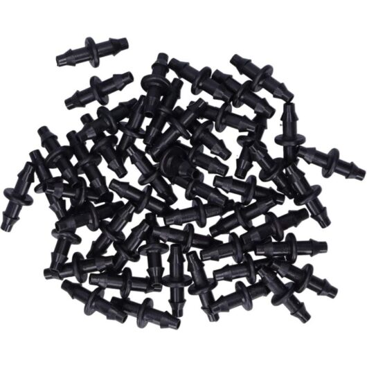 100pcs 3/5 Hose Connector 2 Way Drip Irrigation Connector Fitting Garden Irrigation Accessories - Ccykxa