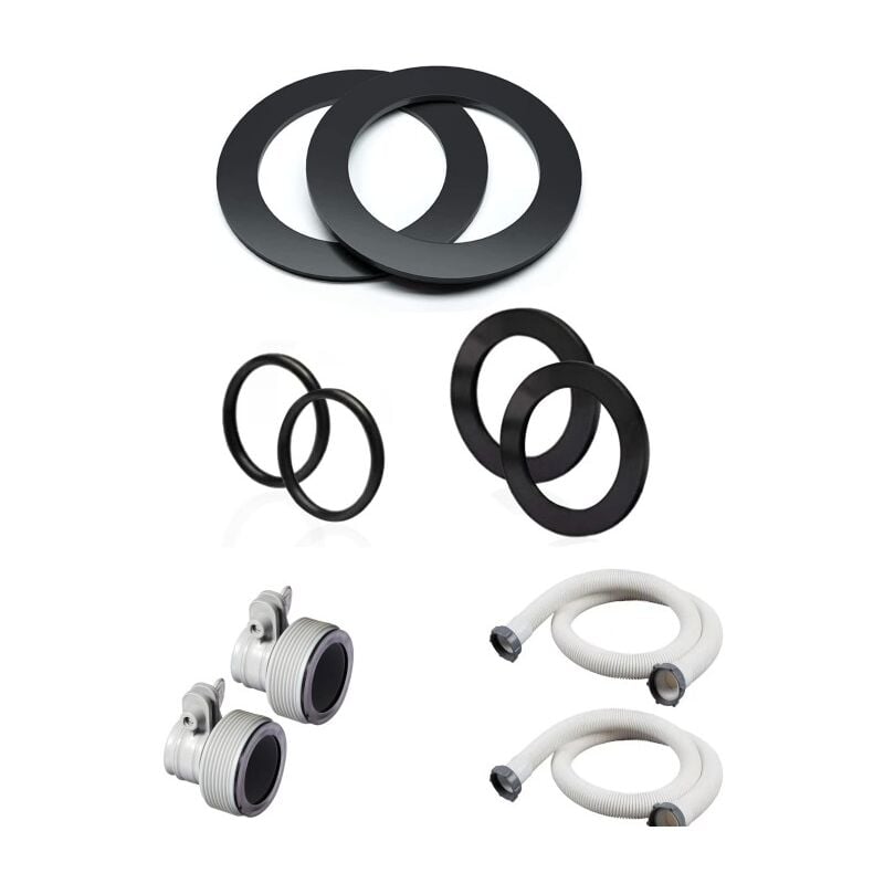 10pcs Pool Spa Set Fittings & Valves Piston Filter Pool Pump Pool Hose Adapter Replacement Hoses Pool Hose Set