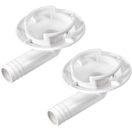 2pcs 40mm Window AC Unit Parts Elbow Air Conditioning Exhaust Pipe Fitting for Mini Split Units