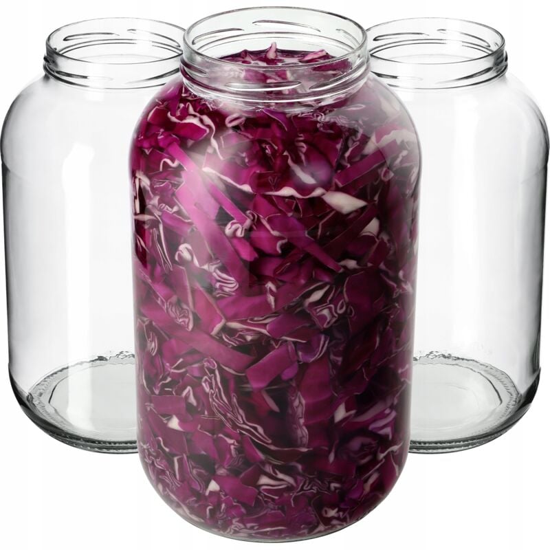 KADAX 4L preserving jars, Weck jars, 100 mm diameter, preserving jars for pickling, canning jars, preserving jars, Ko