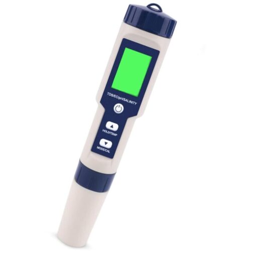 PH Meter, 5 in 1 PH/TDS/EC/ORP/Temperature Meter Tester, Water Quality Monitor Tester for Swimming Pools, Hydroponics, Drinking Water, Aquariums